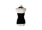 Haon Eyelet Shirring Halter Sleeveless