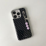 dot silver bumper case [black]