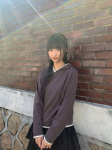 26SS★ [BAONHAUS] Crea Flower Layered Hoodie