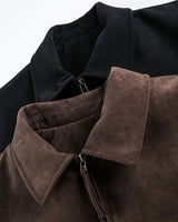 Luna suede padding jacket