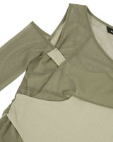 イン&アウトニッティドトップ _  OLIVE GREEN