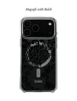 [Magsafe]Black Veil Lace Gel Hard Phone Case