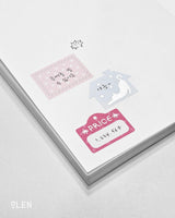 Silver Foil Label Writable Paper Kiss Cut Tape