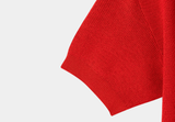 Look Estée Viscose Button Collar Short Sleeve Knit