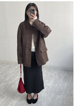 Nubuck String Overfit Leather Jacket