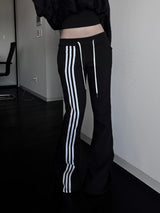 slim-fit bootcut track pants (2color)