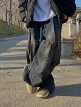 Oil Washed Vintage Wide Pants