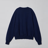 ロゴダメージスウェットシャツ WHITE NAVY