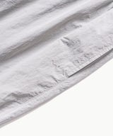 Shirring Nylon Straight Pants - Grey
