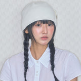 boki pocket beanie white