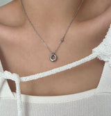 bbpo donut coin stainless steel ball bead necklace
