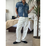 [4SEASON] Regular semi wide cotton pants(2color)