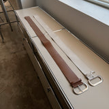 Leather lock belt