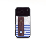 SUN CASE BUTTON PATCH BURGUNDY
