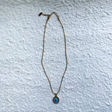 Blue Crest Pendant Necklace