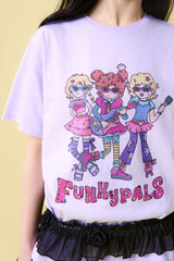 Funky Pals T-shirt [Light purple]