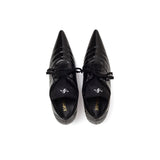 Boxing エナメルレースアップスティレットヒール(Black)
