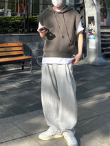 Over hood knit vest