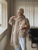 Dion sheepskin wide jogger pants