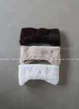 a mink fur headband