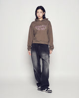 25FW WOMAN トゥインクルクロップフーディー ココア