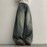 [Basic, Long/S~XL] Gus Washing Pintuck Wide Denim Pants