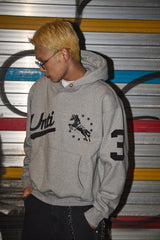 ユニコーンバーシティエンブレムフーディー GRAY