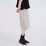Crinkle Sheer Skirt - 2colors