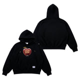 [STGM youth] APPLE CROP HOODIE BLK /  WMG