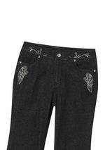 SMOKIN BADDIE DENIM PANTS (BLACK)