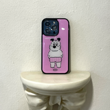 ピンクパンツエポキシバンパースマートフォンケース