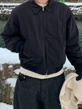 Yuki two-way quilted cotton collar jacket