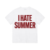 I HATE SUMMER Blur T-shirts RED