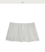monia punching cotton mini sk
