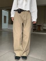 PLAIN WASHED PINTUCK PANTS (2C)