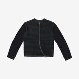 Striped Layer Cardigan Chacoal