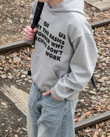 Stay Lettering Cropped Hoodie