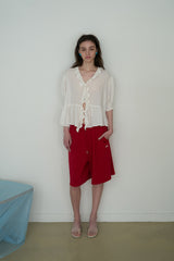 Cozy sweat shorts_red