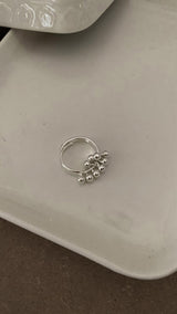 Minimi silver balls ring(open ring)
