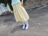 MONET LACE SHIRRING SKIRT