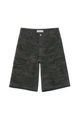 Camo Field Cargo Shorts (Washed Gray)