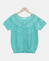 Meku Knit Short-Sleeve Cardigan