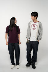 1/2 レギュラーサイドパネルPKティー (BURGUNDY)