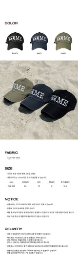 LOVE ME WASHING BALL CAP KHAKI