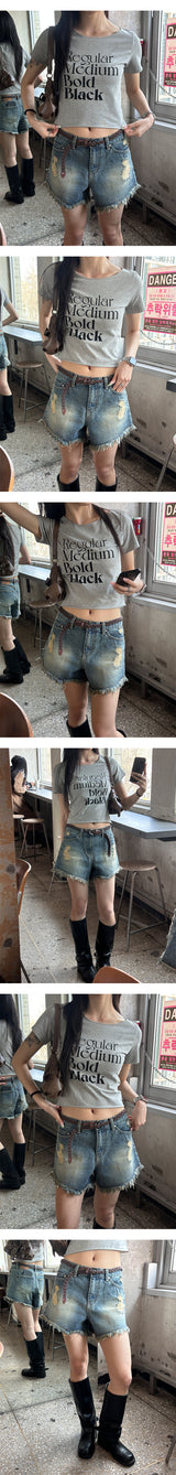 [S/S] レギュラープリントハーフTシャツ(3color)
