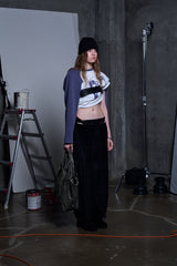 VELOUR PANTS - BLACK