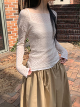 LACE KNIT LONG SLEEVE (2C)