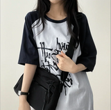 リミンボクシーフィットカラーラグラン半袖Tシャツ