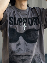 SUPORT グラフィックオーバーサイズTシャツ