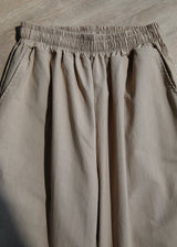 WIT LINEN COTTON WIDE PANTS